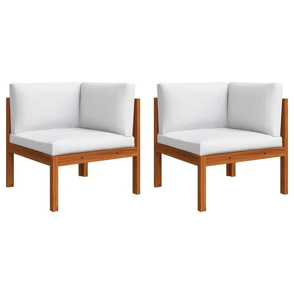 Garden Lounge Set 6 Piece Outdoor Furniture with Rope Backrest and Cushions
