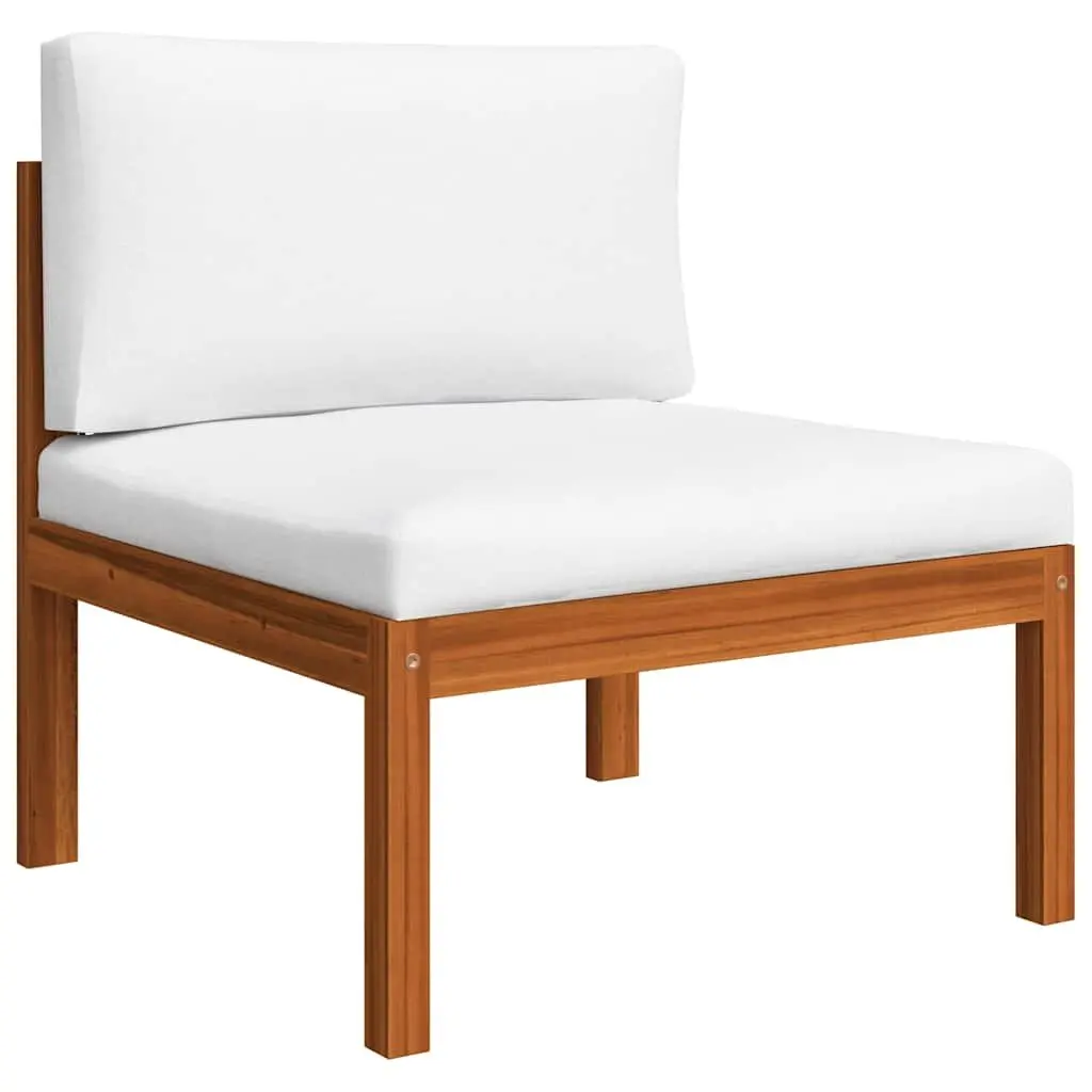 Garden Lounge Set 6 Piece Outdoor Furniture with Rope Backrest and Cushions