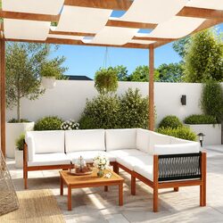 Friendly 6-Piece Outdoor Lounge Set with Cushions