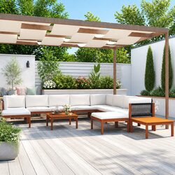 Enjoy Outdoor Gatherings with a 12-Piece Lounge Set