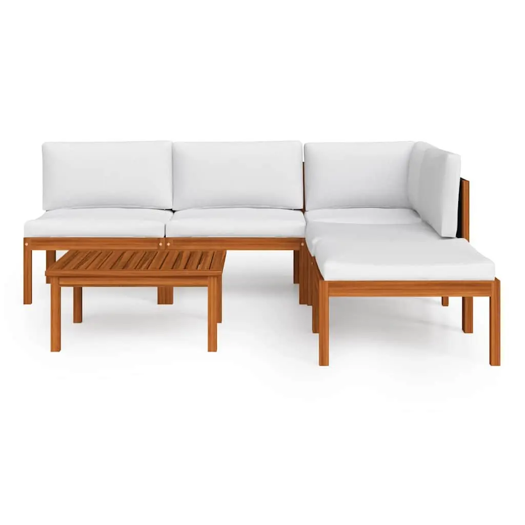 Garden Lounge Set 6 Piece Outdoor Furniture Rope Woven Backrest Modular Patio