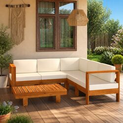 Inviting 6-Piece Lounge Set for Your Outdoor Space