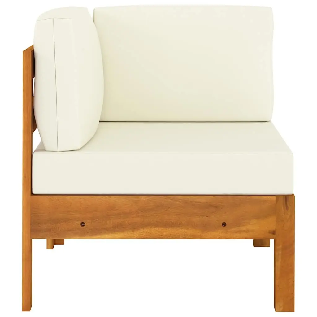 6 Piece Garden Lounge Set Acacia Wood Outdoor Patio Furniture with Cushions