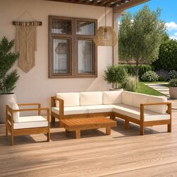 Your 7-Piece Lounge Set for Outdoor Enjoyment