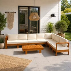 Friendly 9-Piece Garden Lounge Set with Cushions