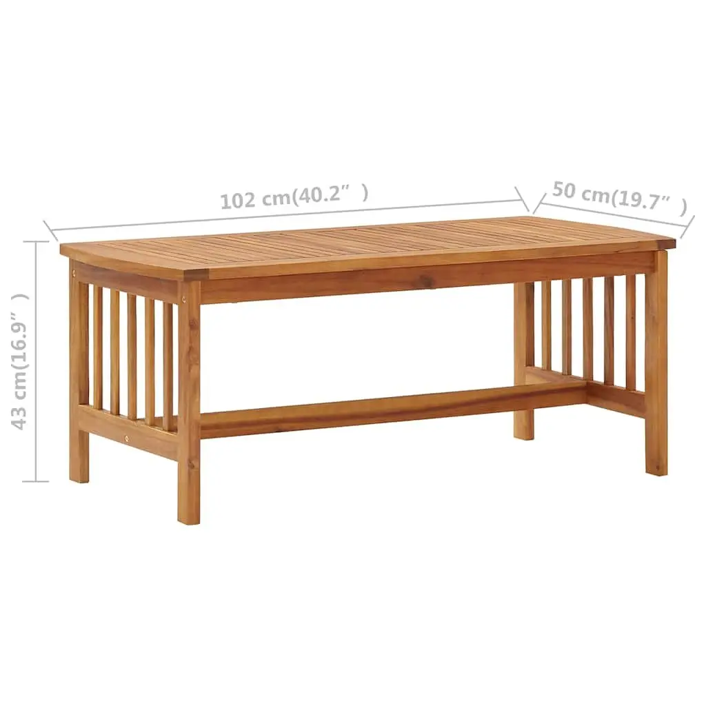 5 Piece Garden Lounge Set Solid Acacia Wood Outdoor Patio Furniture with Cushions