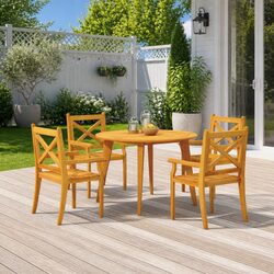 Friendly 5-Piece Garden Dining Set for You