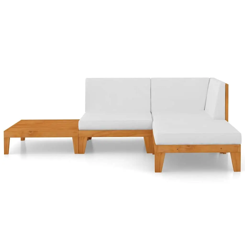Garden Lounge Set Modular Flexible 4 Piece Outdoor Furniture with Cushions