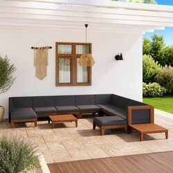 Friendly 12 Piece Garden Lounge Set with Comfy Cushions