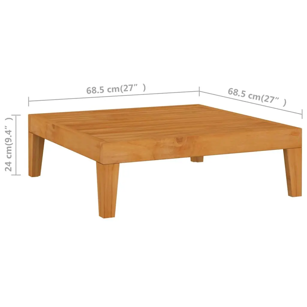Garden Lounge Set 8 Piece Outdoor Furniture Grey Cushioned Acacia Wood Patio