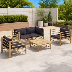 Your New 5 Piece Bamboo Garden Lounge Set Awaits