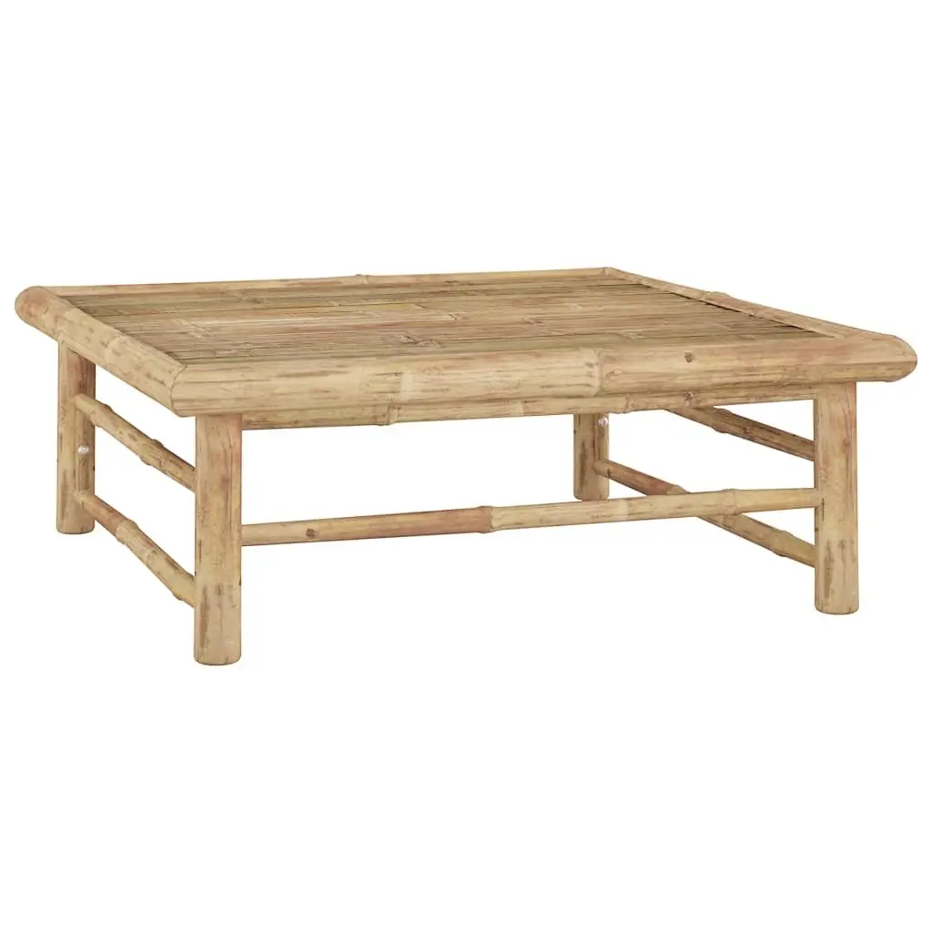 8 Piece Outdoor Modular Lounge Set Bamboo Frame with Cream Cushions