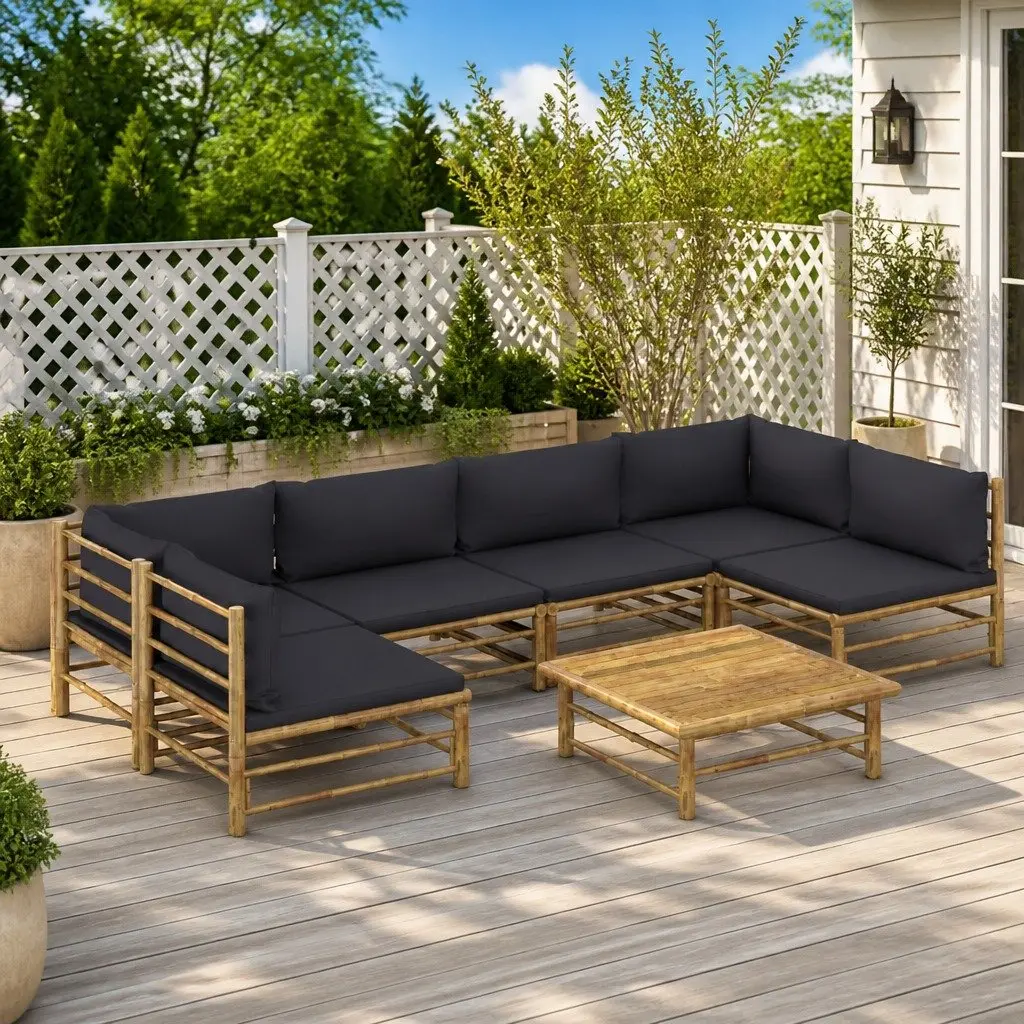 7-Piece Bamboo Lounge Set