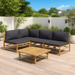 Your Ideal 5-Piece Bamboo Lounge Set for Outdoor Comfort