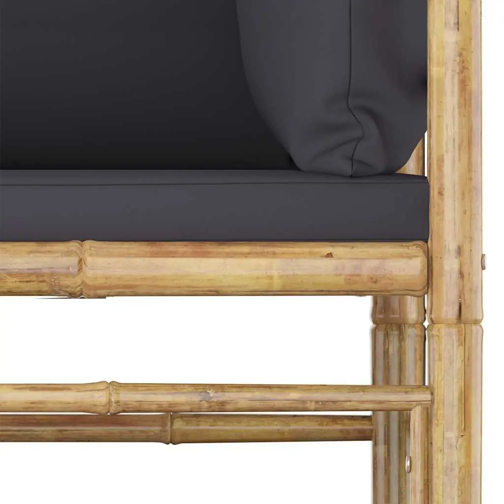 5-Piece Bamboo Lounge Set for Outdoor Comfort