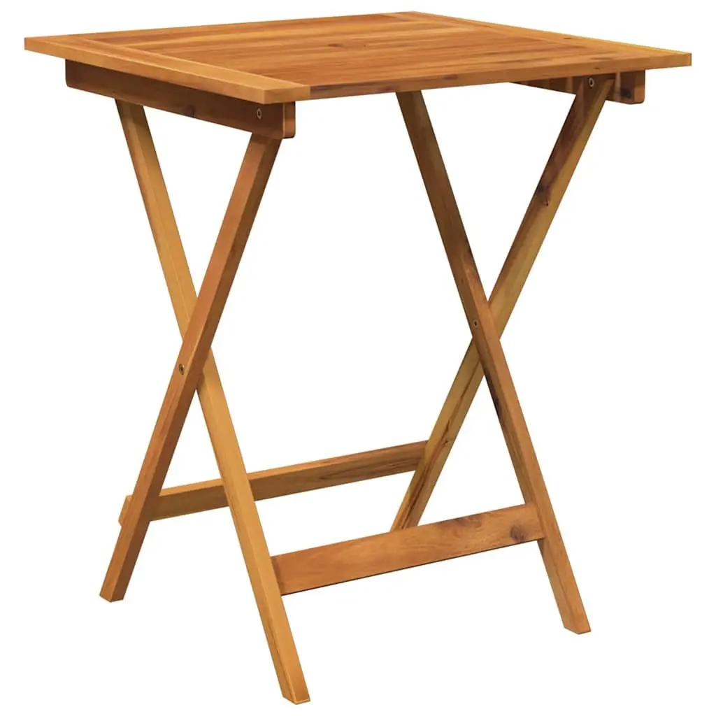 Folding Garden Dining Set Wooden Acacia 3 Piece