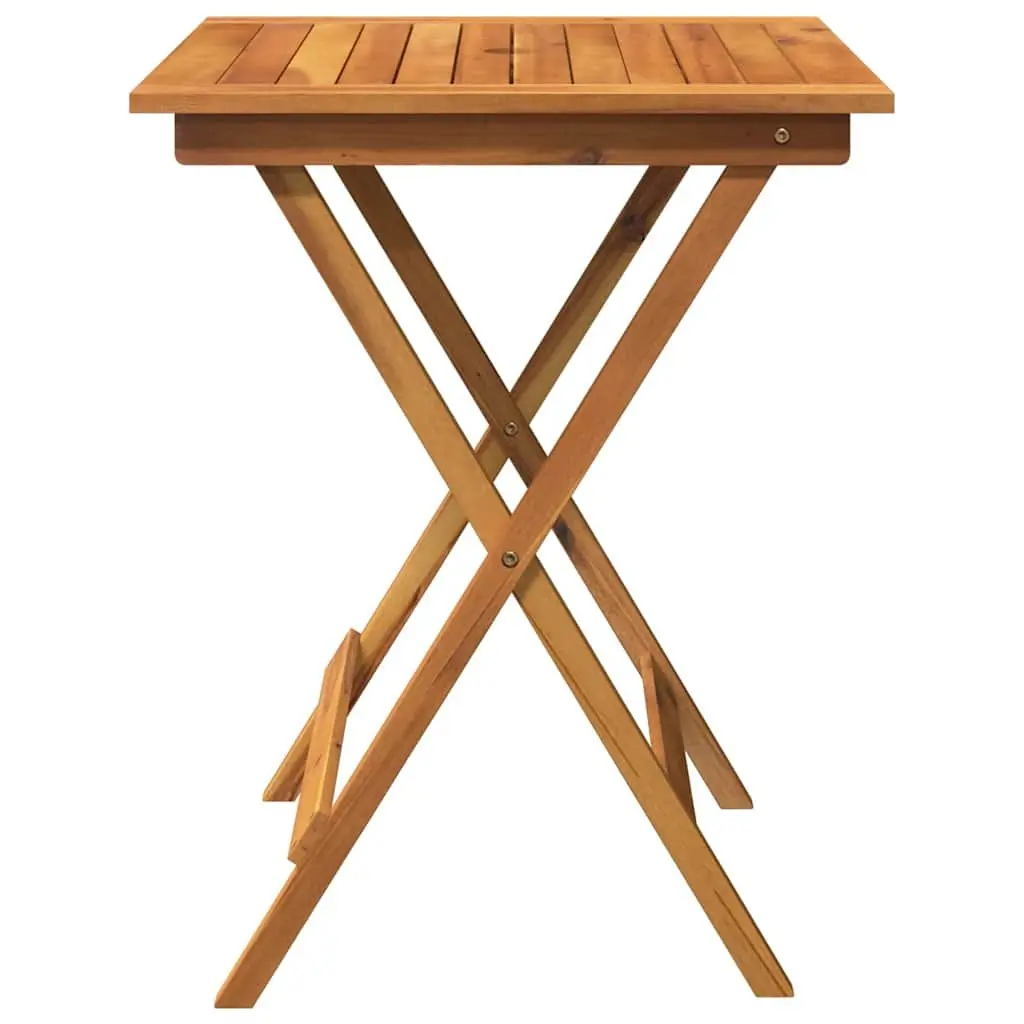 Folding Garden Dining Set Wooden Acacia 3 Piece