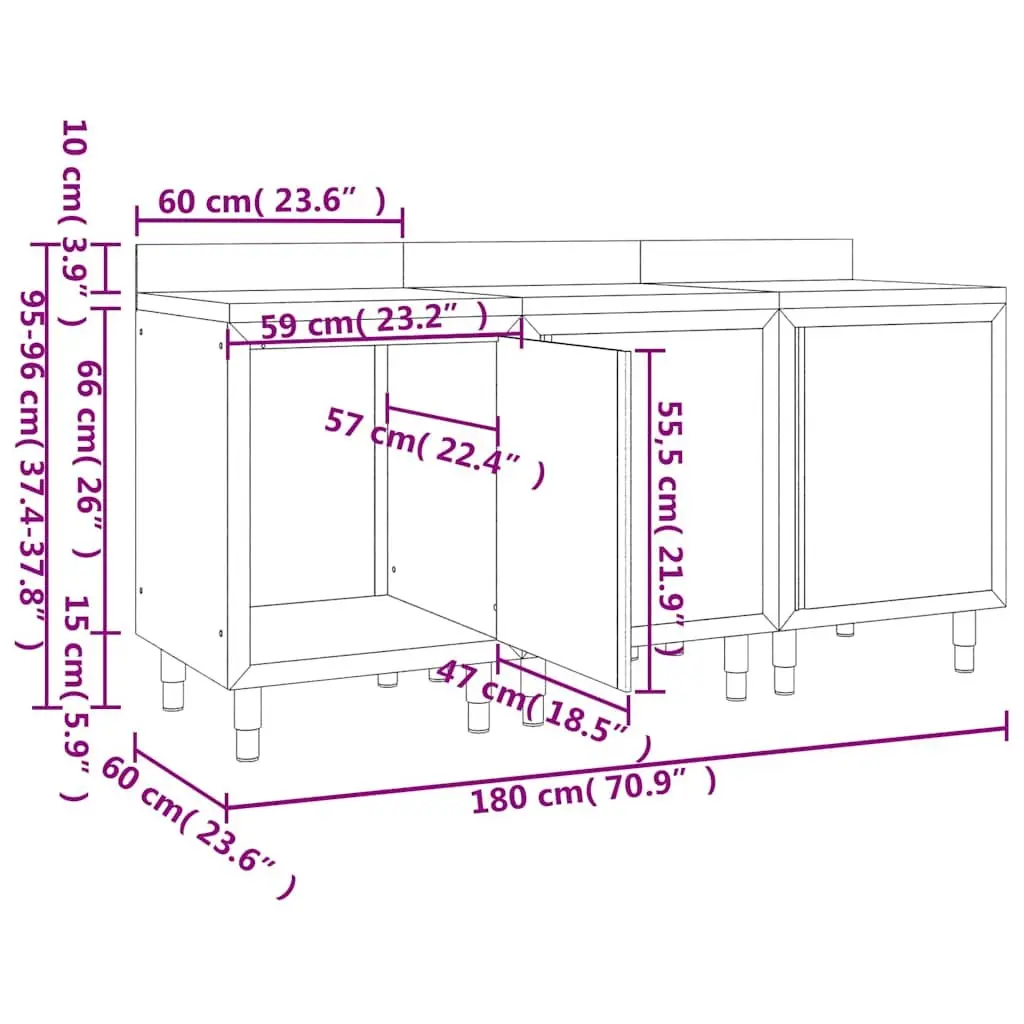 Stainless Steel Work Table Cabinet
