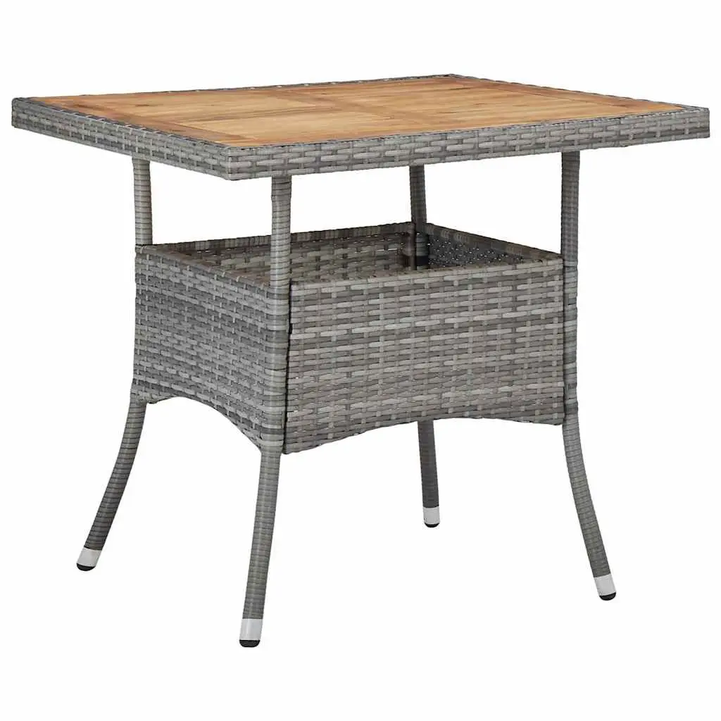 Grey Rattan Outdoor Dining Set