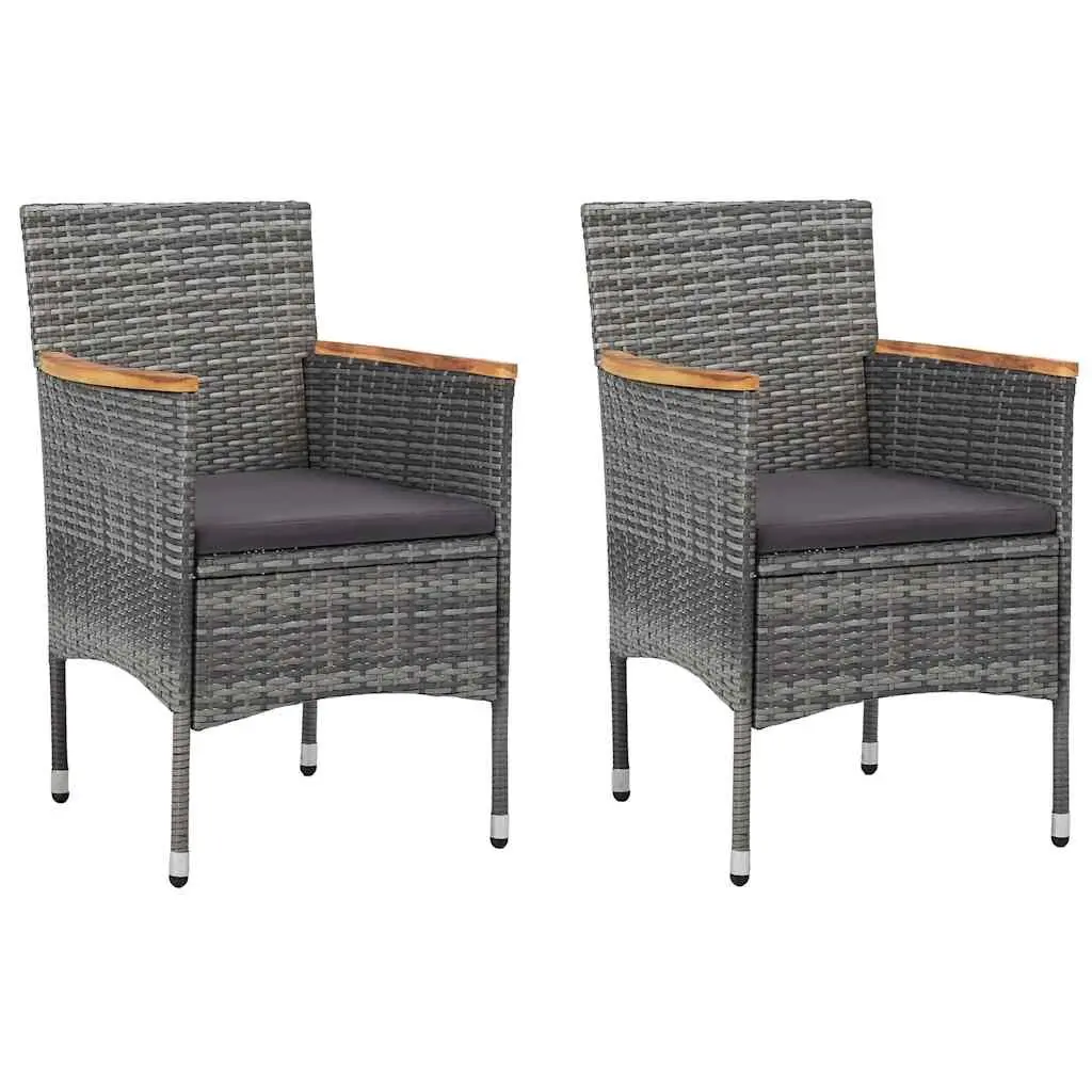 Grey Rattan Outdoor Dining Set
