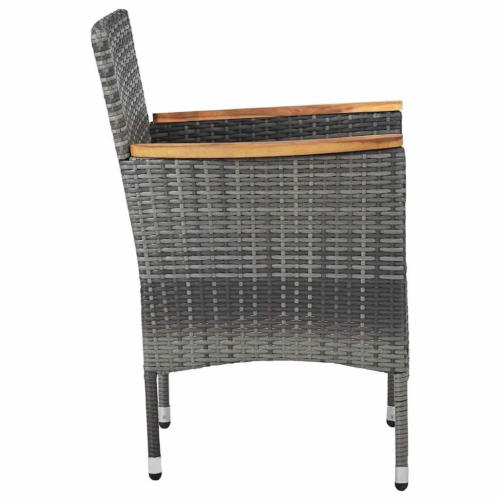 Grey Rattan Outdoor Dining Set