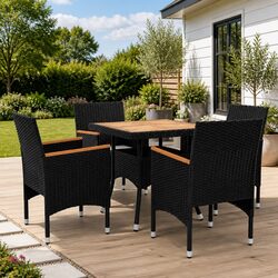 Friendly and Stylish 5-Piece Outdoor Dining Set
