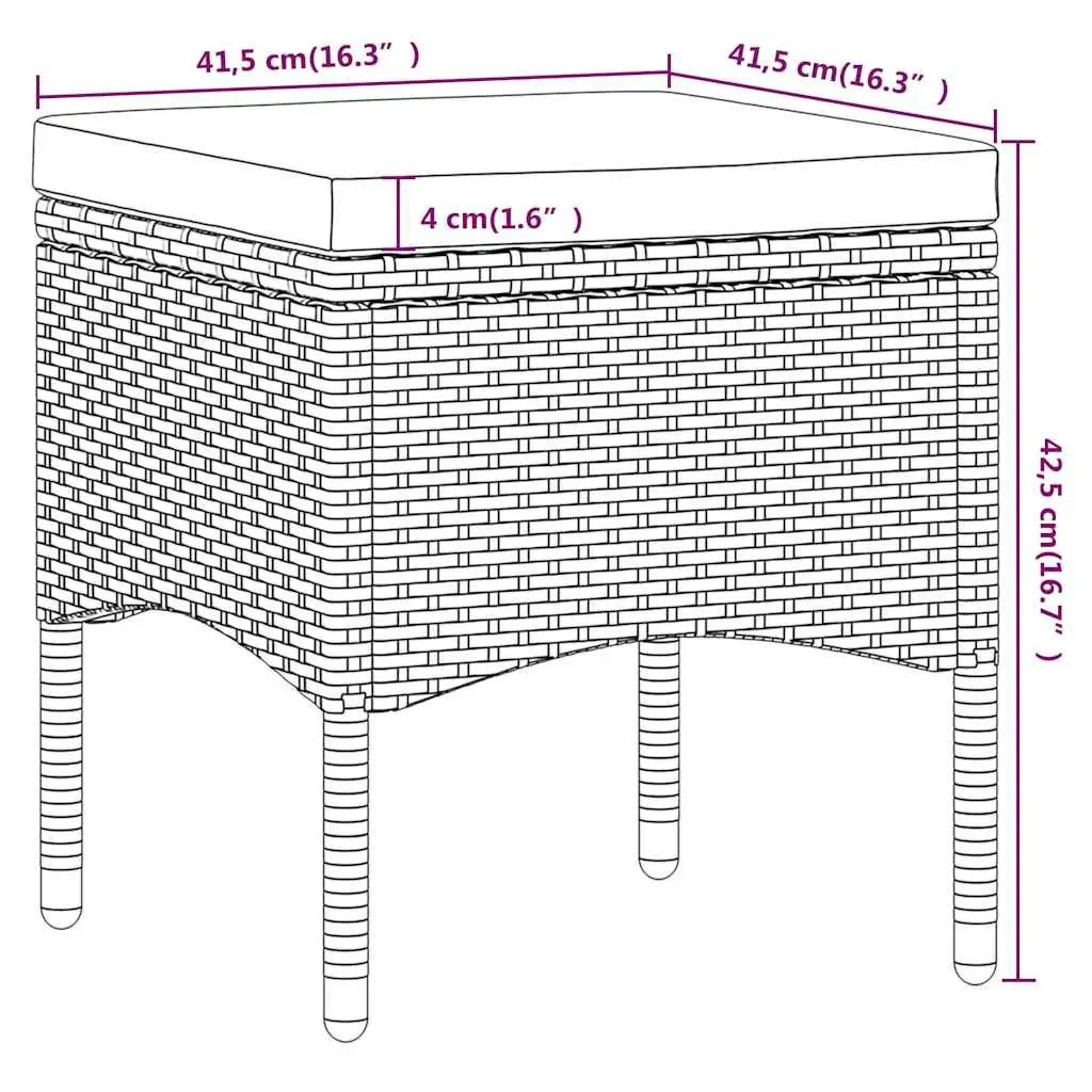 5 Piece Garden Dining Set Weather-Resistant PE Rattan Tempered Glass Table Chairs Grey