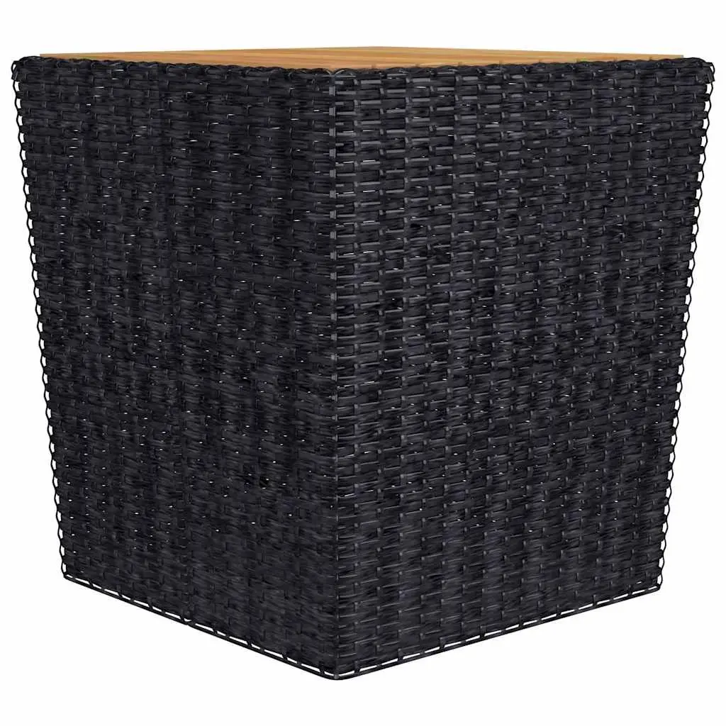 3 Piece Bistro Outdoor Furniture Set Poly Rattan Chairs Table Garden Patio