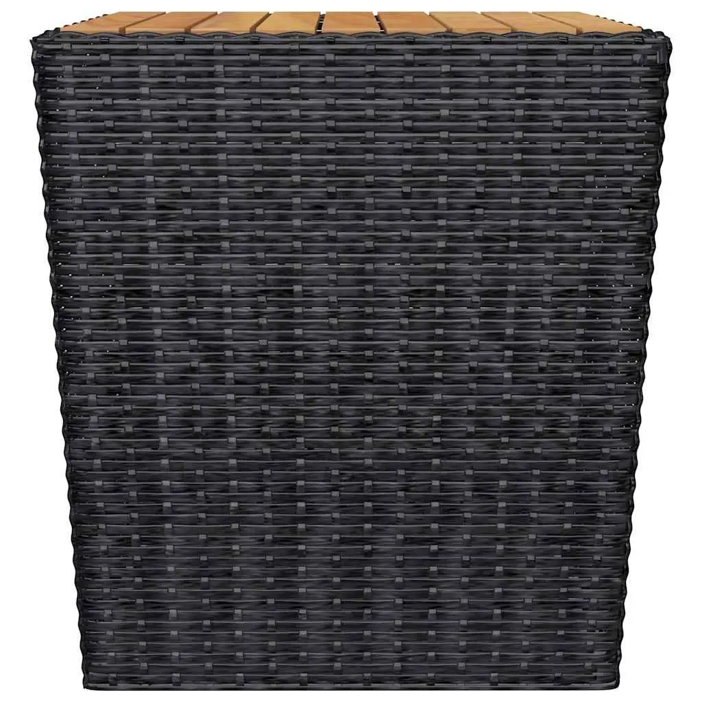 3 Piece Bistro Outdoor Furniture Set Poly Rattan Chairs Table Garden Patio