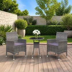 Friendly 3 Piece Garden Dining Set for Your Patio