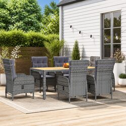 Enjoy Outdoor Dining with This 7-Piece Garden Furniture Set