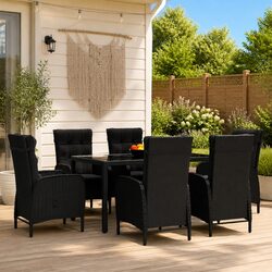 Friendly 7 Piece Garden Dining Set for Your Outdoor Space