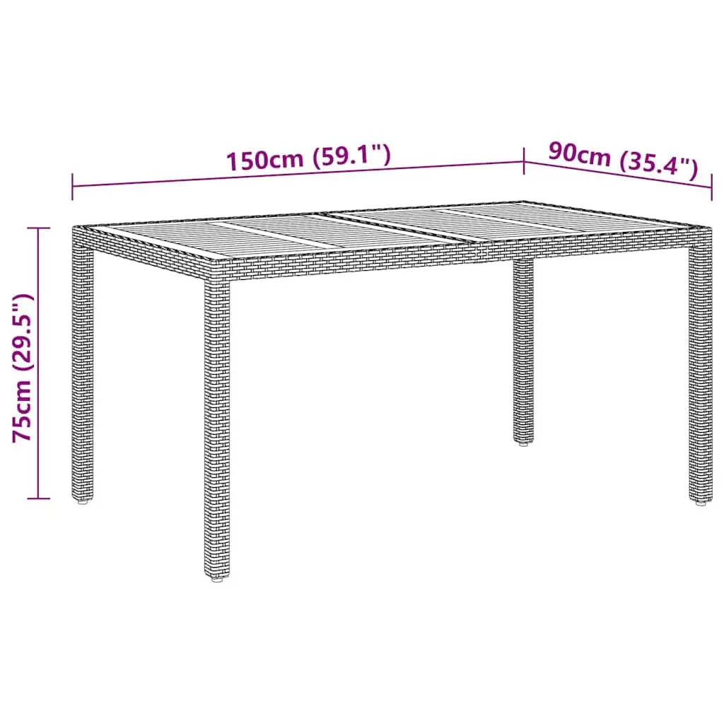 7 Piece Garden Dining Set