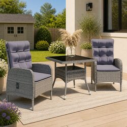 Friendly 3 Piece Garden Dining Set for Your Patio