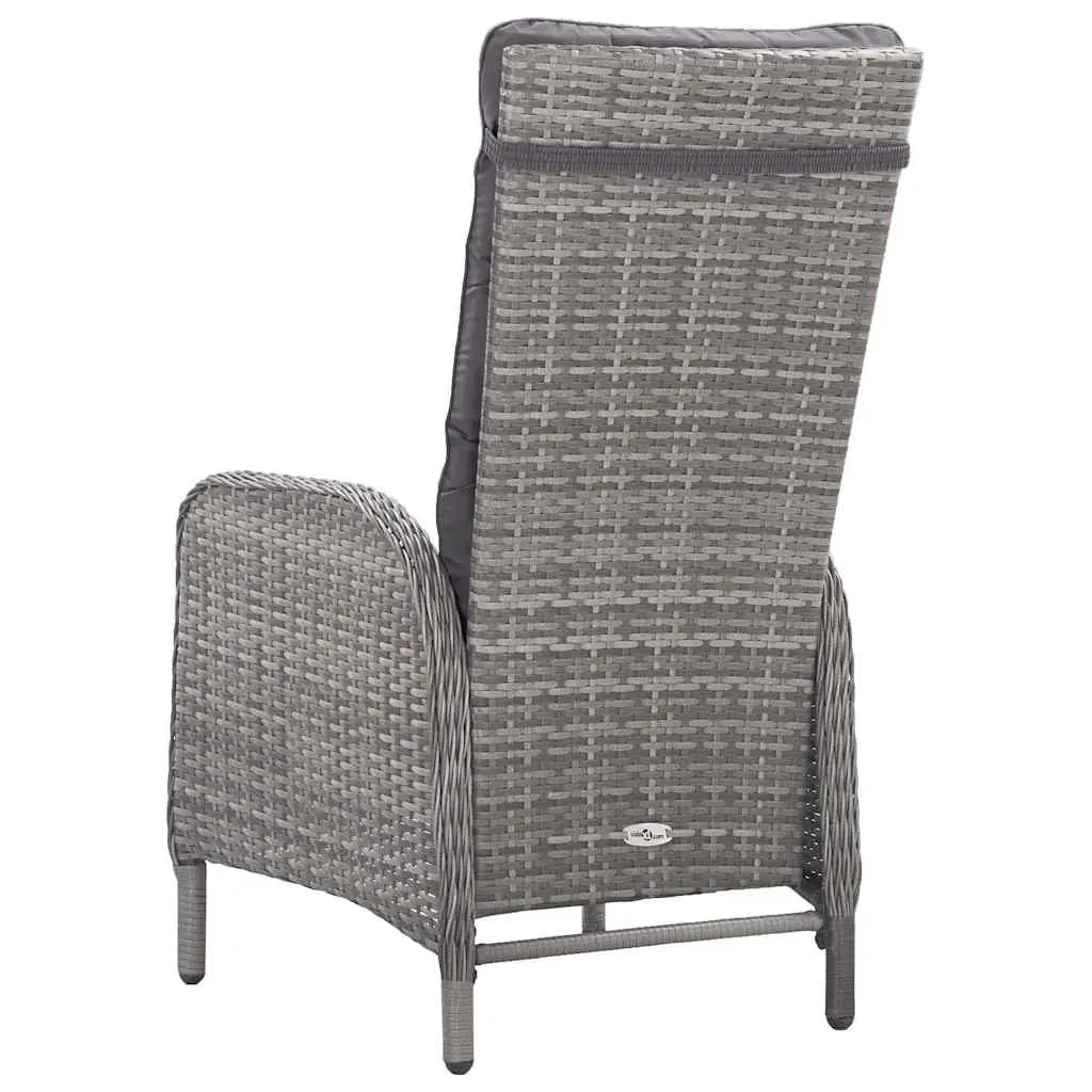Garden Dining Set 5 Piece Outdoor Patio Furniture Grey