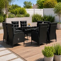 Friendly 9 Piece Outdoor Dining Set for Your Enjoyment