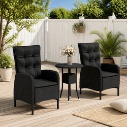 Friendly 3 Piece Garden Bistro Set for Your Patio