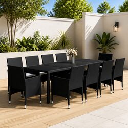 Friendly 11 Piece Garden Dining Set for Your Patio