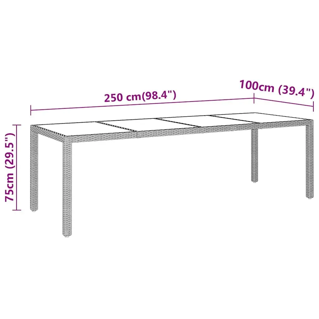 11 Piece Outdoor Patio Dining Set Black Steel PE Rattan Furniture with Cushions