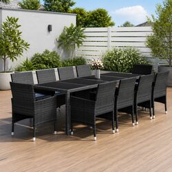 Friendly 11 Piece Outdoor Garden Dining Set for You