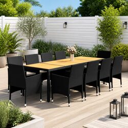 Friendly 11 Piece Outdoor Dining Set with Comfort