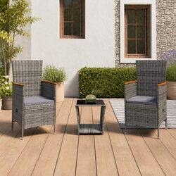 Friendly Grey Outdoor Lounge Set with Comfort Features