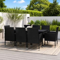 Friendly 9-Piece Outdoor Dining Set with Comfortable Seating