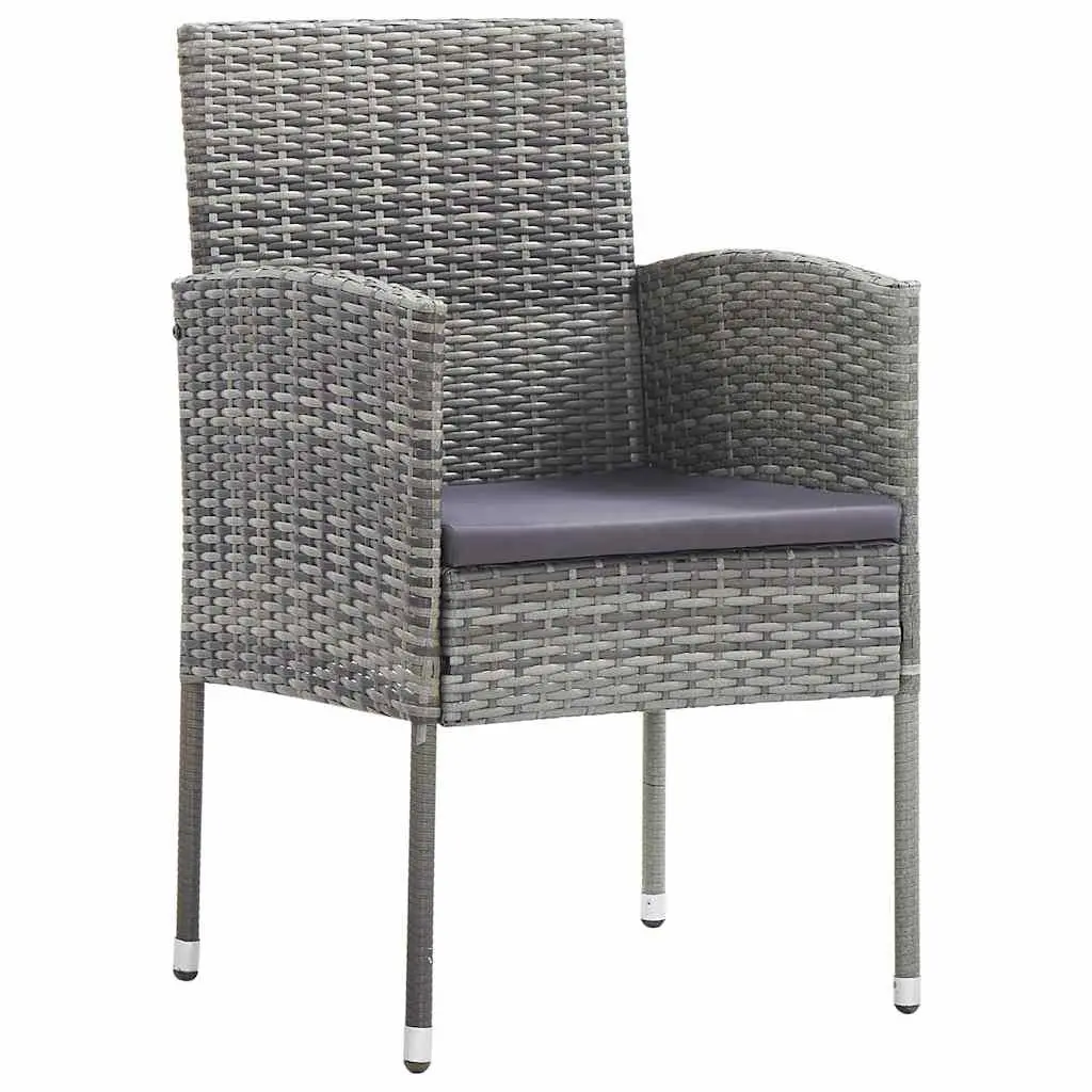 Garden Dining Set 9 Piece Outdoor Furniture Table Chairs Rattan Grey