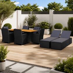 Charming 9-Piece Outdoor Dining Set for Your Patio