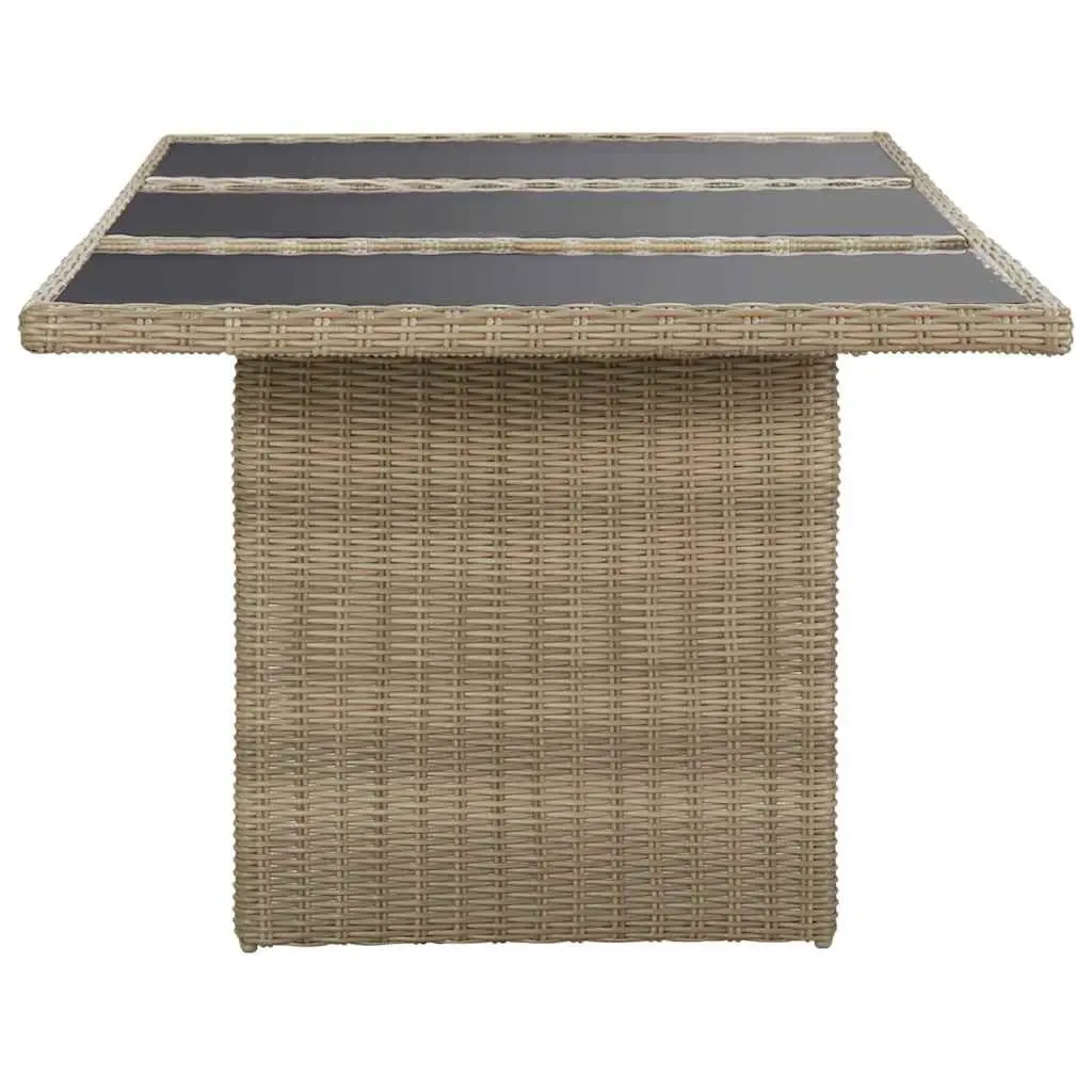 Garden Dining Set 9 Piece Outdoor Furniture Poly Rattan Patio Table Chairs
