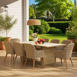 Join Us for Dining with Our 9 Piece Garden Set