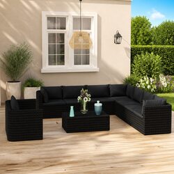Friendly and Functional 11-Piece Garden Lounge Set