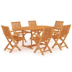 You’ll Love This 7-Piece Garden Dining Set in Teak Wood