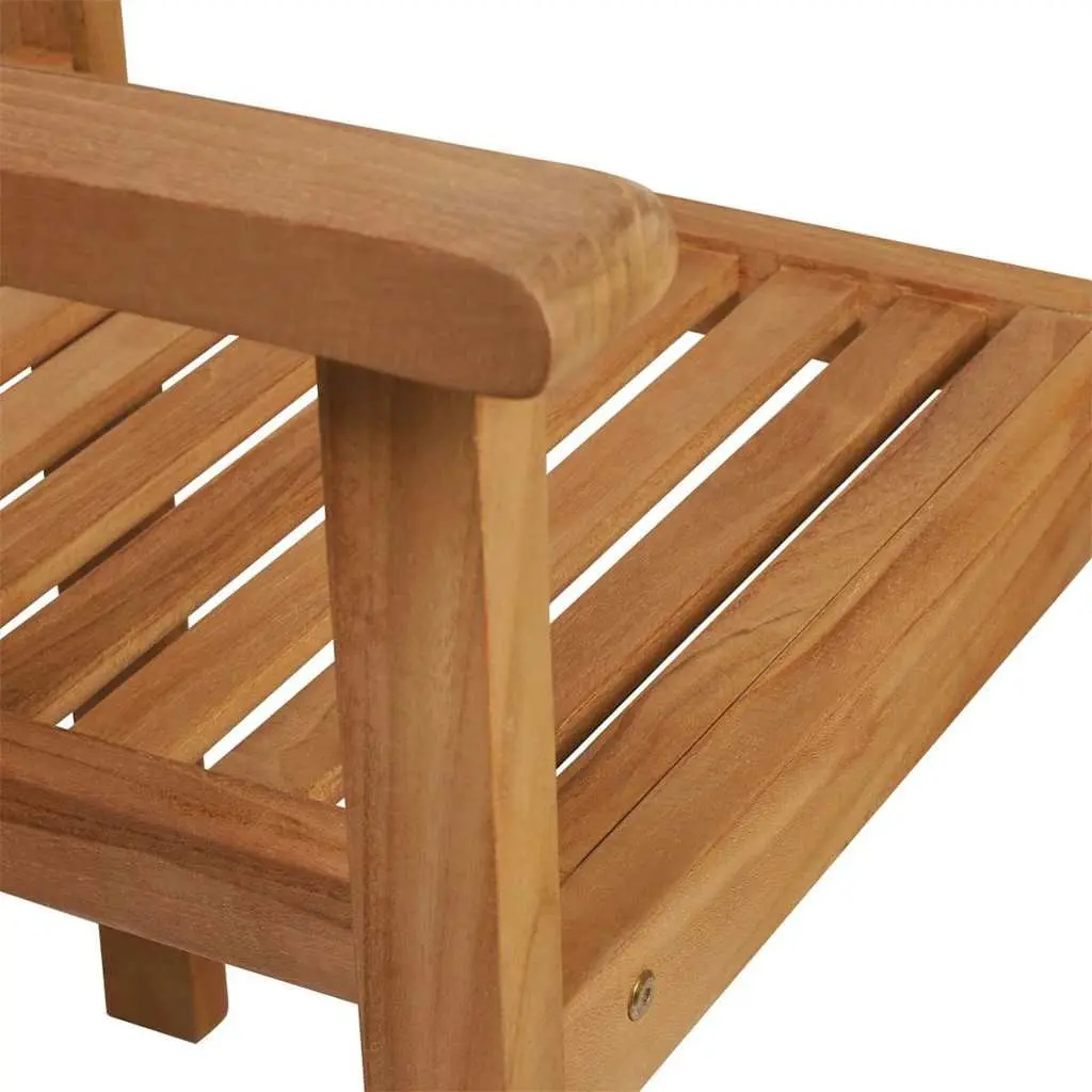 9 Piece Garden Dining Set Teak Wood Outdoor Furniture Brown